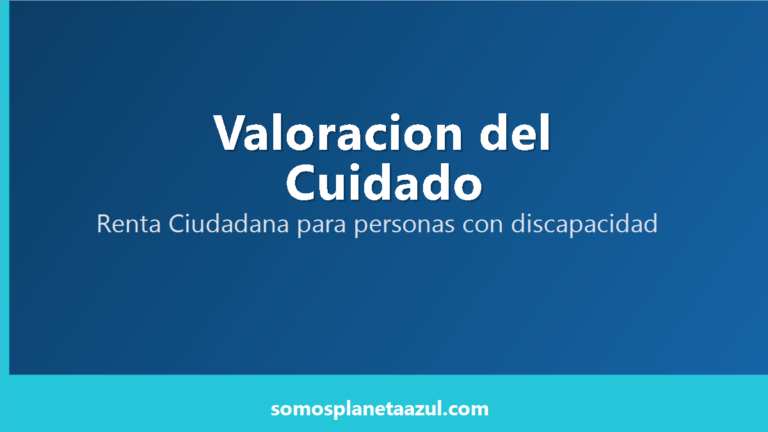 Portada de la linea Valoracion del Cuidado de Renta Ciudadana para hogares con personas con discapacidad