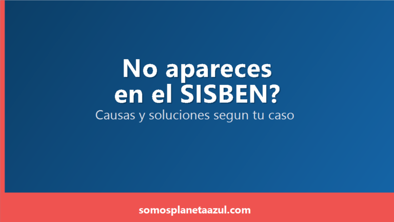 Portada sobre las causas y soluciones cuando no apareces en la consulta del SISBEN